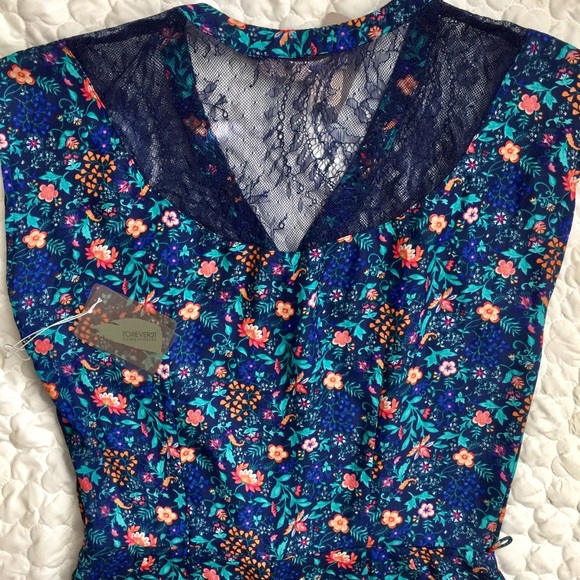 NWT Floral lace romper- free with purchase - Picture 8 of 8